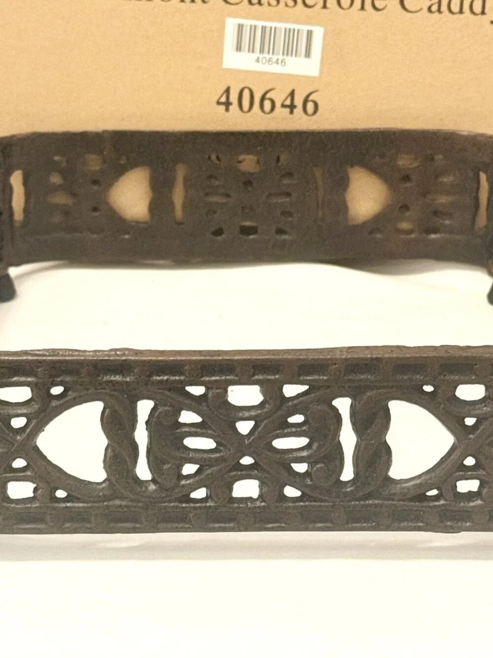 Southern Living at Home Clairmont Casserole Caddy 9”x9” Iron Design 40646